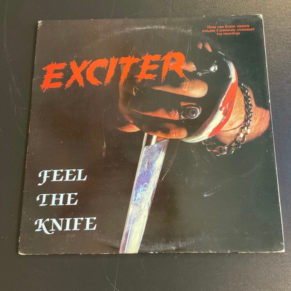 Exciter Feel The Knife 12” Vinyl 1985 Combat Metal Single LP